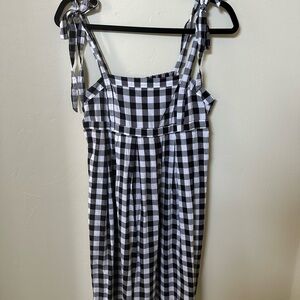 Old Navy Black and White Gingham Dress